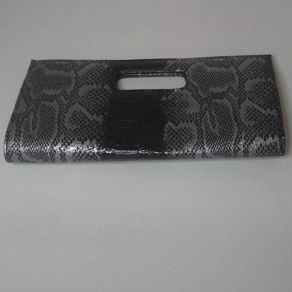 Giannini Faux Snake Skin Clutch